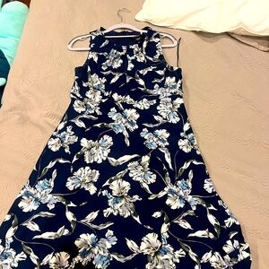 Navy floral Maggy London dress